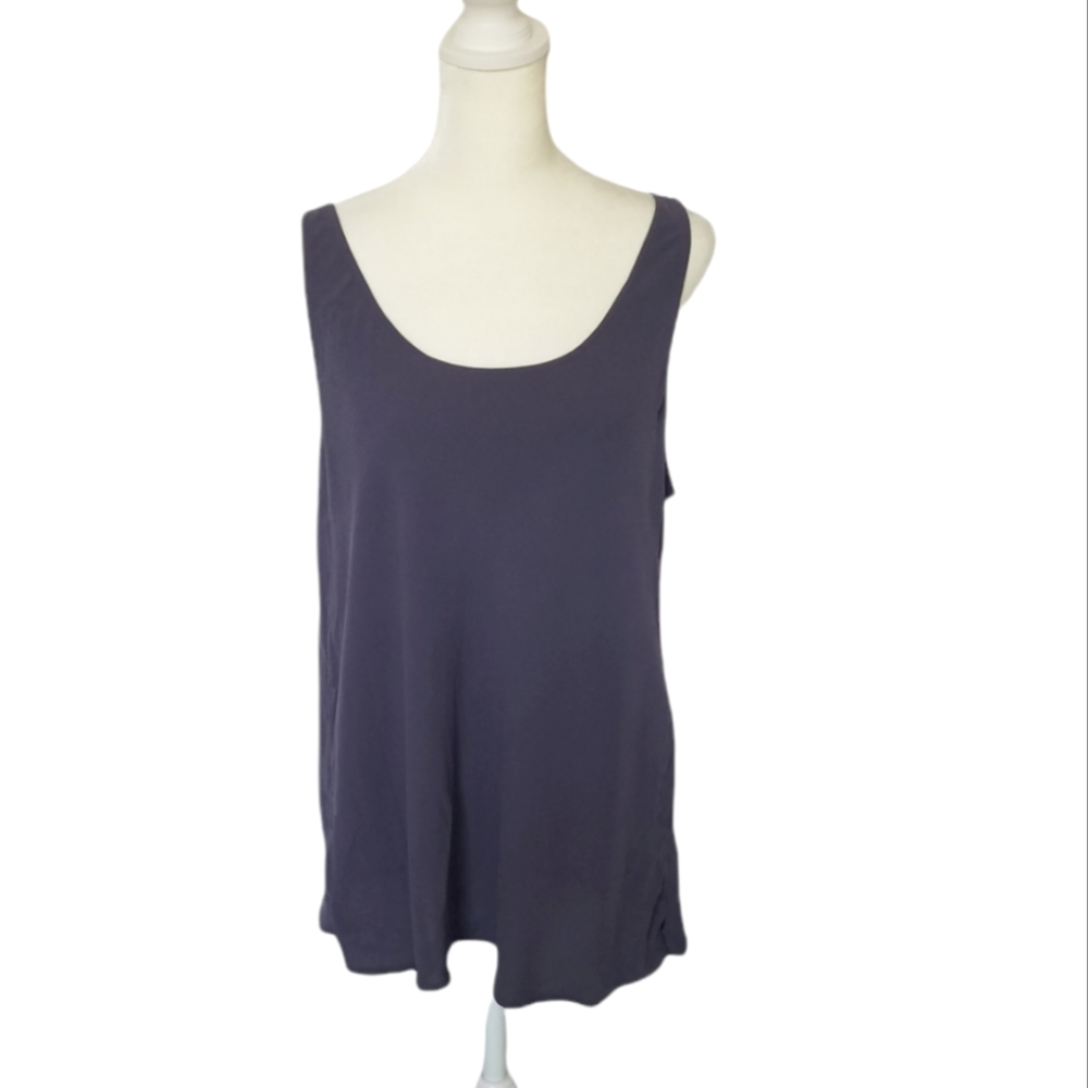 NEW Eileen Fisher Silk Georgette Crepe tank